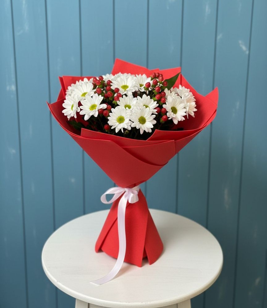 Букет цветов из: Хризантемы в Сазоново