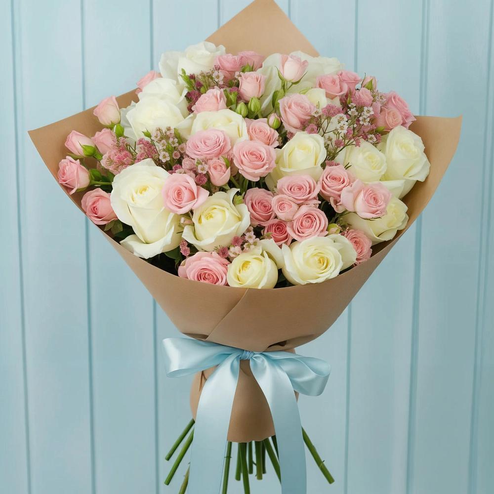 Букет цветов из: Розы в Сазоново