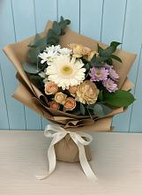 Букет цветов из:  Герберы и Хризантемы в Сазоново