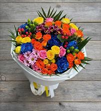 Букет цветов из:  Розы и Хризантемы в Сазоново