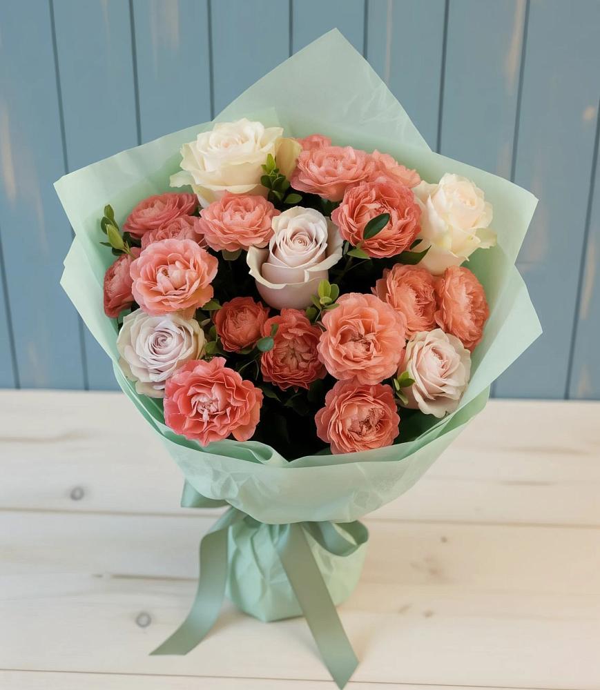 Букет цветов из: Розы в Сазоново