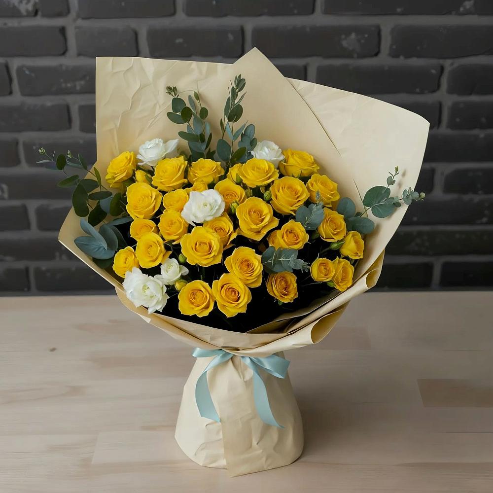 Букет цветов из: Розы в Сазоново