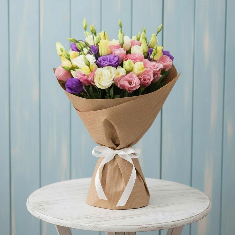 Букет цветов из: Лизиантусы в Сазоново