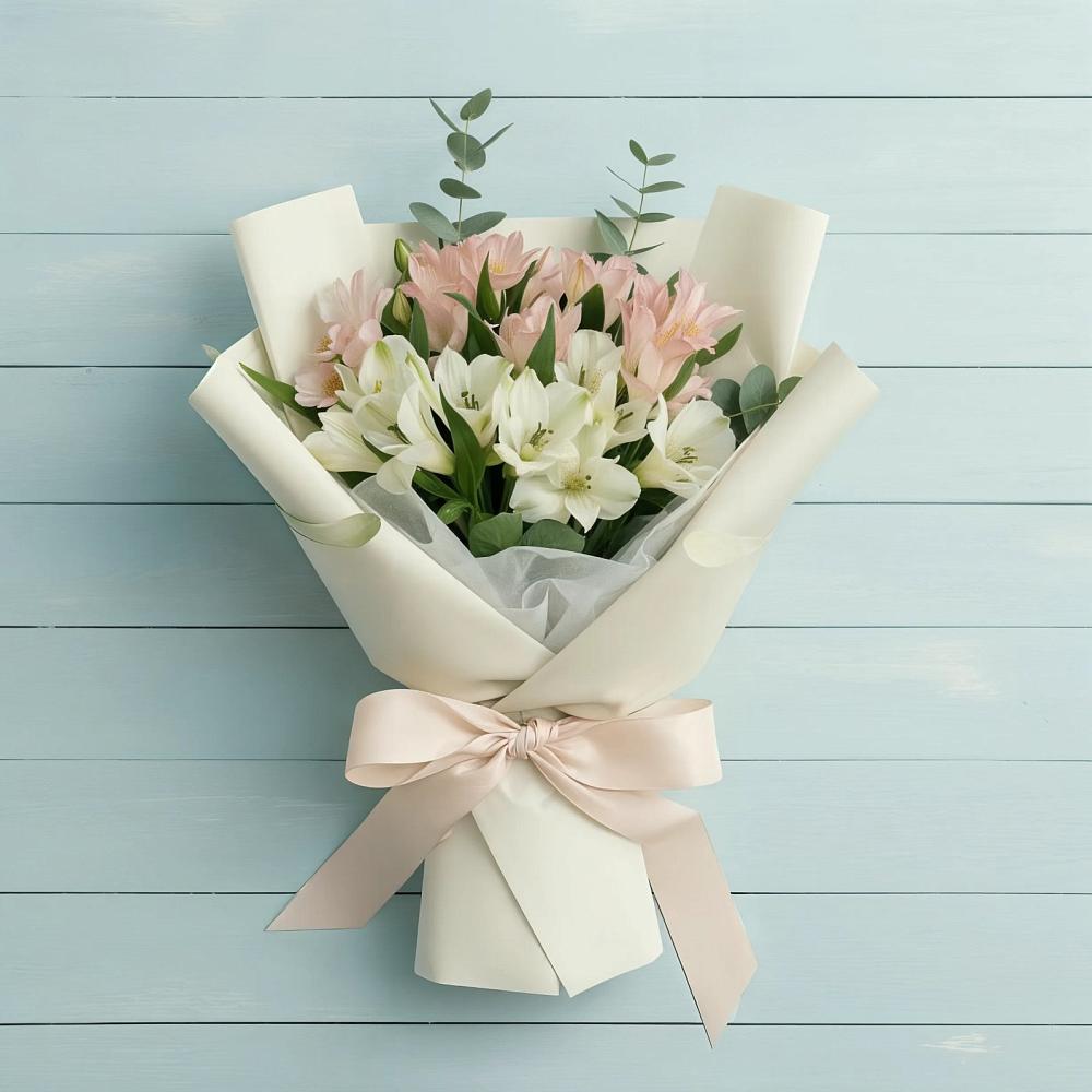 Букет цветов из: Альстромерии в Сазоново