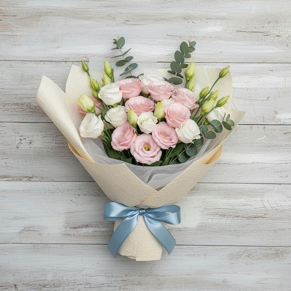 Букет цветов из: Лизиантусы в Сазоново